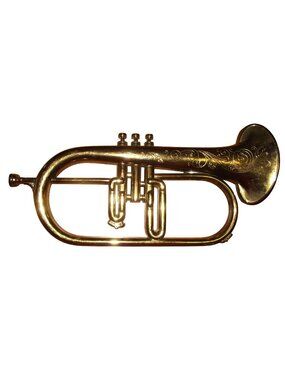 MCM Syroco 7562B Trumpet gold lightweight plastic wall decor plaque